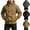 Coffee, variant on Men's Windbreaker Hooded Tactical Zip Up Active Athletic Jacket Shell for Travel Outdoor Workwear Multi Pockets, Coffee, XXL