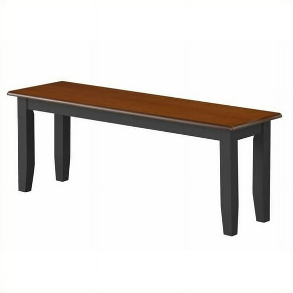 Bowery Hill Bench in Black/Cherry