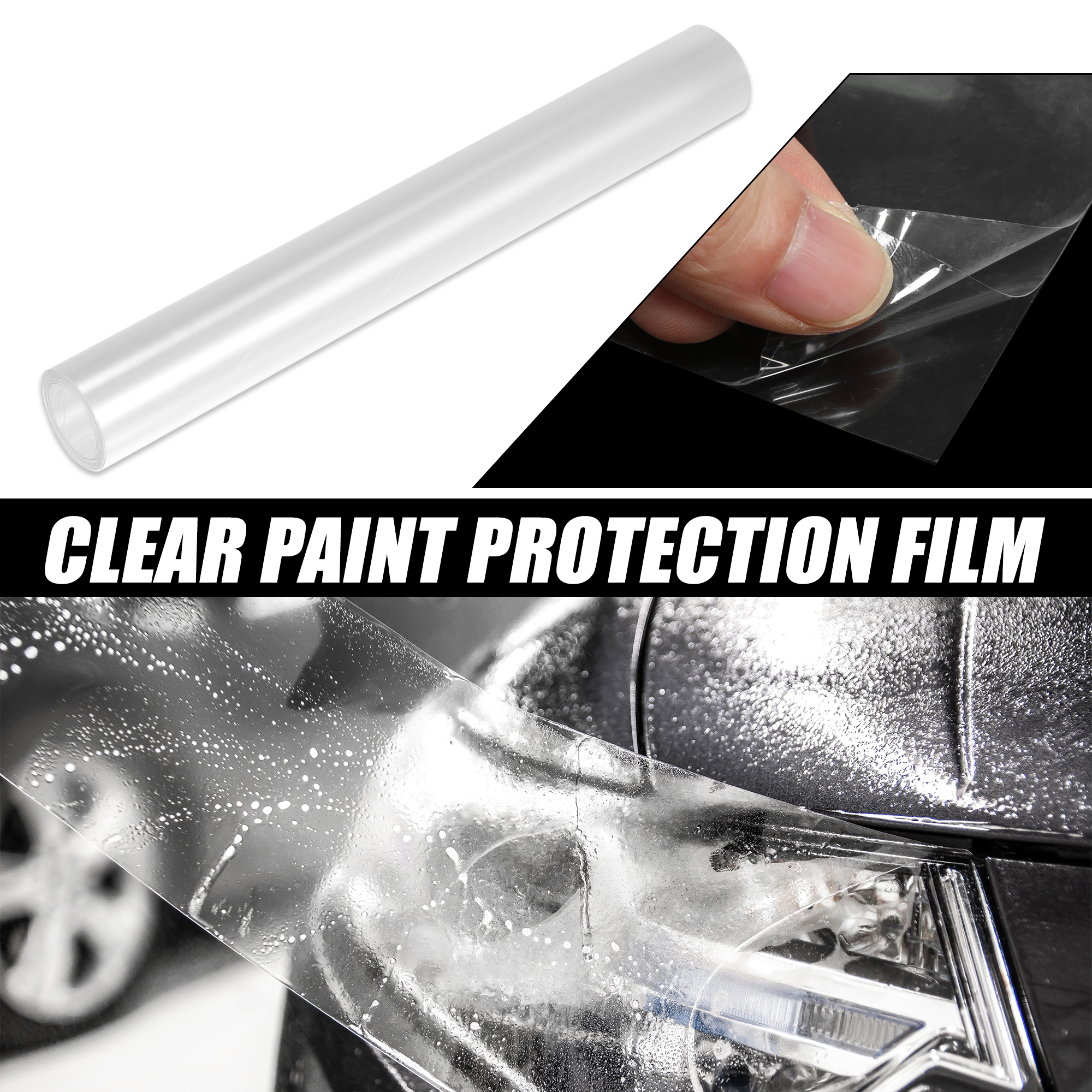Clear Vinyl Car Paint Protection Film Cover Decal Scratch Resistant Self  Adhesive Sticker Universal 8