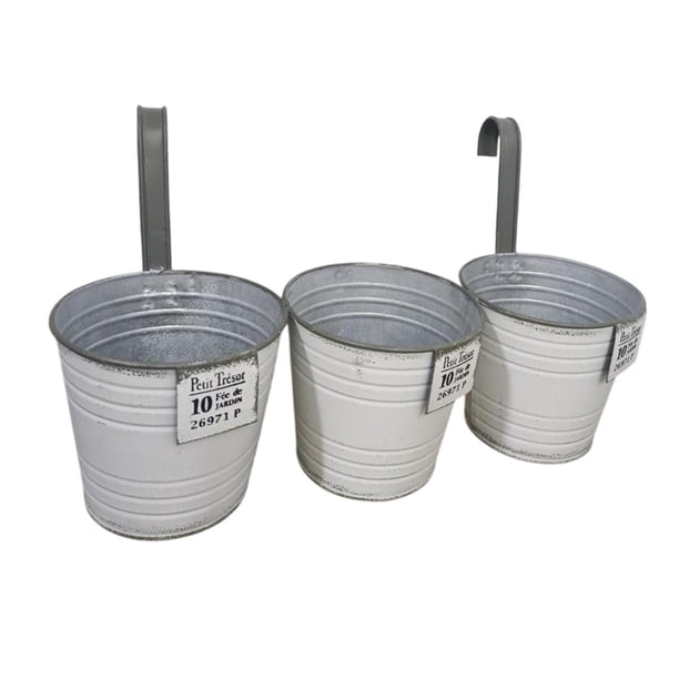 Macetas colgantes para flores, cesta de hierro para regalo, cubo colgante, maceta colgante, cesta para macetas colgantes para cocina interior y
