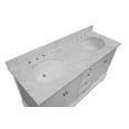 thumbnail image 7 of Bella 60" Double Bathroom Vanity with White Cabinet and Carrara Marble Top, 7 of 7