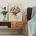 thumbnail image 5 of Qisvanset 12x16 Inch Dog Under Moonlight Van Gogh Style Canvas Print Wall Art, 5 of 5