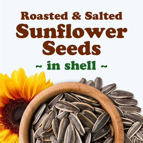 Dry Roasted Sunflower Seeds in Shell with Himalayan Salt, 2 Pounds – Kosher, Vegan, Bulk – by Food to Live