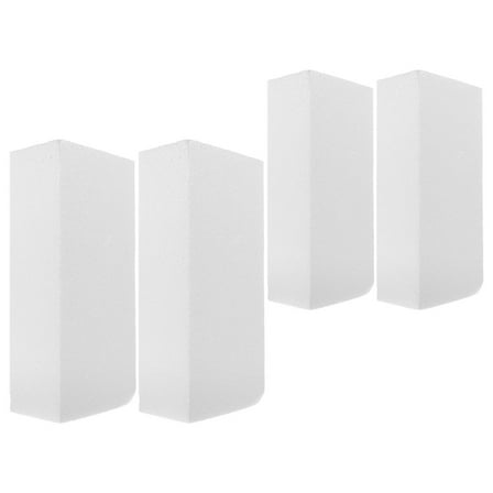 Hemoton 4 Pcs Rectangular Foam Block 20.00X10.00X5.00CM White