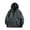 Gray, variant on WREESH Fashion Jacket Men'S Color Match Windproof Warm Jacket Long Sleeve Hooded Casual Outwear Coat Black