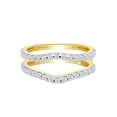 thumbnail image 1 of Round White Cubic Zirconia Enhancer Guard Ring 14K Yellow Gold Ring Size - 7.5, 1 of 3