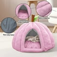 thumbnail image 6 of Cozy Pumpkin Cat Cave Bed with Removable Cushion - Warm Enclosed Indoor Cat House for Kittens and Small Dogs, Cute Seasonal Hideaway Sleep Tent Pet Bed, 6 of 6