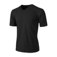 thumbnail image 2 of Ma Croix Mens Active Solid V-Neck T-Shirts Heavy Blend Cotton Short Sleeve, Up to 5XL, 2 of 4
