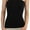 Black, variant on Women's Seamless Bandeau Tube Top Ribbed Without Pad - Black - One Size