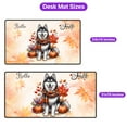 thumbnail image 5 of Hello Fall Siberian Husky Scarf Welcome Autumn with Leaves Pumpkins Desk Mat Full Keyboard Mouse Pad Husky Dog Lover Gifts Large Mousepad - 00011, 5 of 5