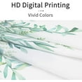 thumbnail image 4 of Stall Shower Curtain 36Wx72H Inch, Small Half Narrow Eucalyptus Leaves Fabric Shower Curtain, Spring Sage Green Plant Leaf Botanical Succulent Watercolor Shower Curtain for Bathroom Decor, 4 of 5