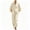 *Beige, variant on Women's Cotton Linen Button Front Kaftan Maxi Dress , Stand Collar Long Dress For Women , Ladies' Batwing 3/4 Sleeve Dress with Pockets,Gray,S-3XL