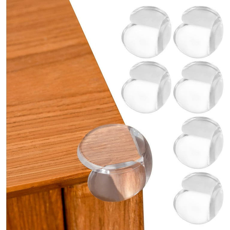 8pcs Child Safety Table Corner Protector, Transparent Round Pvc Edge Guards  For Furniture, Glass Coffee Table Corner Cushion, No Trace Sticker