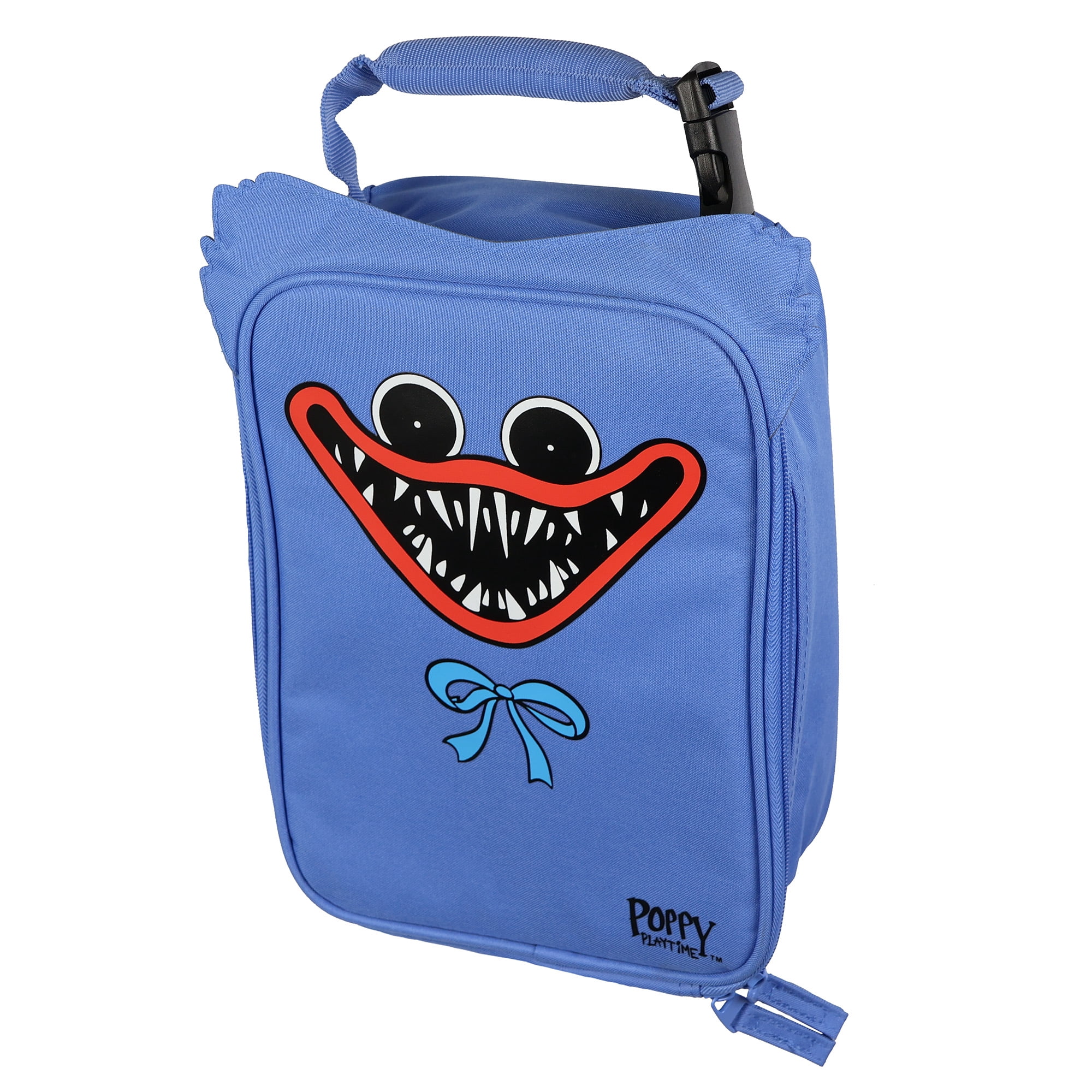 Poppy Playtime Huggy Wuggy Lunch Box Character Design Insulated Full Zip Tote Bag 10"