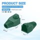 thumbnail image 2 of Uxcell 100Pack Cubierta de Bota RJ45, Cat5/5e Cat6/6A Cable de Red Ethernet, 6.5mm Negro Blanco Azul Verde Gris Oscuro, 2 of 5