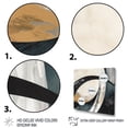 thumbnail image 3 of Designart "Black Gold Abstract Shapes Marble II" Abstract Marble Wall Art For Kitchen, 3 of 5
