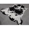 thumbnail image 2 of Black & White Speckled Cowhide Rug â€“ XL (7'x6' Ft) Premium Cow Hide Rug, 2 of 7