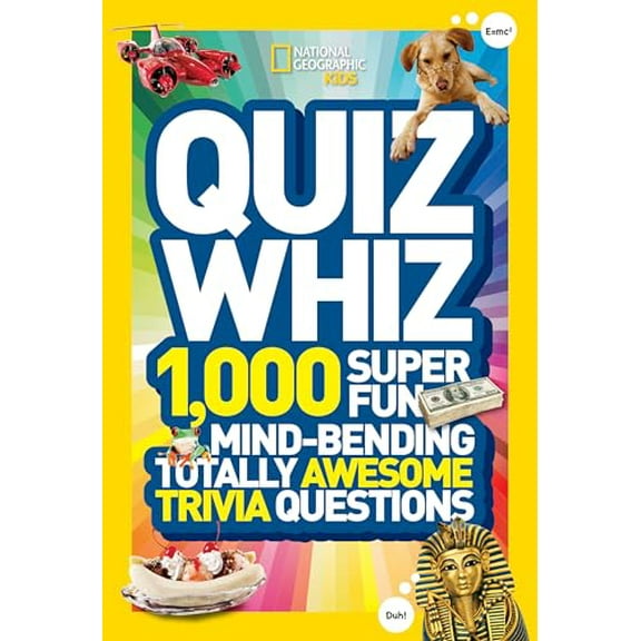 Pre-Owned Quiz Whiz: 1,000 Super Fun, Mind-Bending, Totally Awesome Trivia Questions (Library Binding) 1426310196 9781426310195