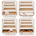 thumbnail image 6 of Orange Flames Stair Treads Non Slip for Steps Neon Style Black Background 10 Pcs Reusable Adhesive Stair Runner Mats for Dogs Elders Carpet Treads Rugs for Staircase 8x30 In, 6 of 9