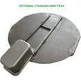 thumbnail image 3 of Flat top Griddle Grate for UDS Barrell Drum Smokers Grill Plate also fits for  Smokey Mountain WSM and Kettle Thick Steel with handles (25.5 (for 26.5 in. Kettle)), 3 of 3