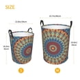 thumbnail image 3 of Sikiie Round Mandala Print Round Dirty Clothes Basket, Waterproof Standing Foldable Storage Basket, for Laundry Room, Bedroom, Bathroom Storage-Small, 3 of 6