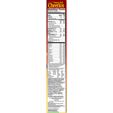 Honey Nut Cheerios Gluten Free Cereal, 12.25 oz