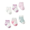 Child of Mine by Carter's Baby Girls' Owl Crew Cut Socks, 6 Pack