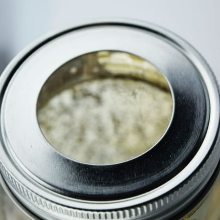 Silver Pendant Lighting Fantado Wide Mouth Mason Jar Pendant Light Cord Kit Lid (Silver, Lid Only) by PaperLanternStore ()