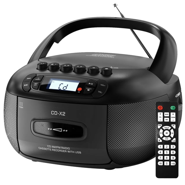 Caja de CD con reproductor de casetes Kuephom Boombox + Bluetooth