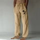 thumbnail image 1 of Puntoco Pantalones casuales largos para hombre, pantalones casuales con estampado de moda para hombre, cintura elástica con bolsillos, pantalones deportivos, 1 of 4