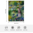 thumbnail image 2 of Monet Painting Flannel Fleece Bed Blanket Throw Blanket Lightweight Cozy Plush Blanket for Bedroom Living Rooms Sofa Couch 50"x60", 2 of 6