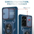 thumbnail image 6 of Dteck Samsung Galaxy S21 ultra Case, Slide Camera Lens Protector Cover Magnetic Ring Holder Kickstand Rugged Shockproof Case for Samsung Galaxy S21 Ultra,Blue, 6 of 11