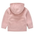 thumbnail image 2 of ATOGUTA Toddler Girl Coat Leopard Print Jacket Fleece Hooded Jacket with Zip Pink, Size 3T-8, 2 of 6