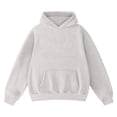 thumbnail image 3 of Arlun Womens Retro Acid Wash Hoodies Oversized Heavyweight Lined Warm and Comfortable Sweatshirt Vintage Streetwear Loose Long Sleeve Fall Pullover Top with Pocket 1-Light Gray XS, 3 of 3