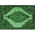 thumbnail image 1 of Ahgly Company Indoor Rectangle Persian Emerald Green Traditional Area Rugs, 7' x 10', 1 of 4