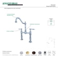 thumbnail image 2 of Kingston Brass Victorian Two Handle Vessel Sink Faucet, 2 of 2