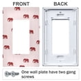 thumbnail image 3 of Yayeee Rocker Switch Wall Plate 3-Gang 6.5"x4.6" Home Decorative Outlet Cover, Cartoon Elephant Pattern, 3 of 6