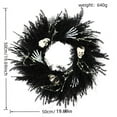 thumbnail image 3 of sruoe Halloween Decorations, Halloween Wreaths for Front Door, Artificial Wreaths, Indoor Outdoor Halloween Decor, Halloween Simulation Decorative Wreath Door Wall Party Decor, 3 of 6