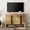 Walnut, variant on Modern 6 Drawer Dresser TV Stand for 55 Inch TV, Entertainment Center with Curved Profile Design, Wood TV Console with Storage for Living Room