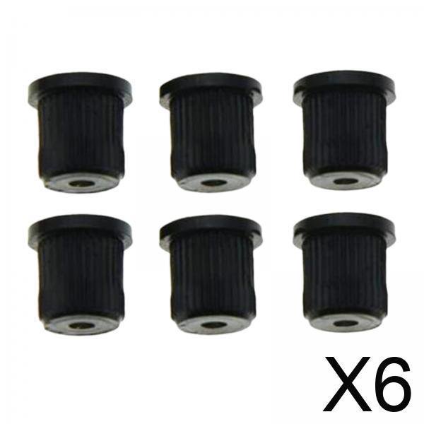 Piezas de Repuesto Baoblaze 6x6 Ferrules de Cuerda de Guitarra Negro