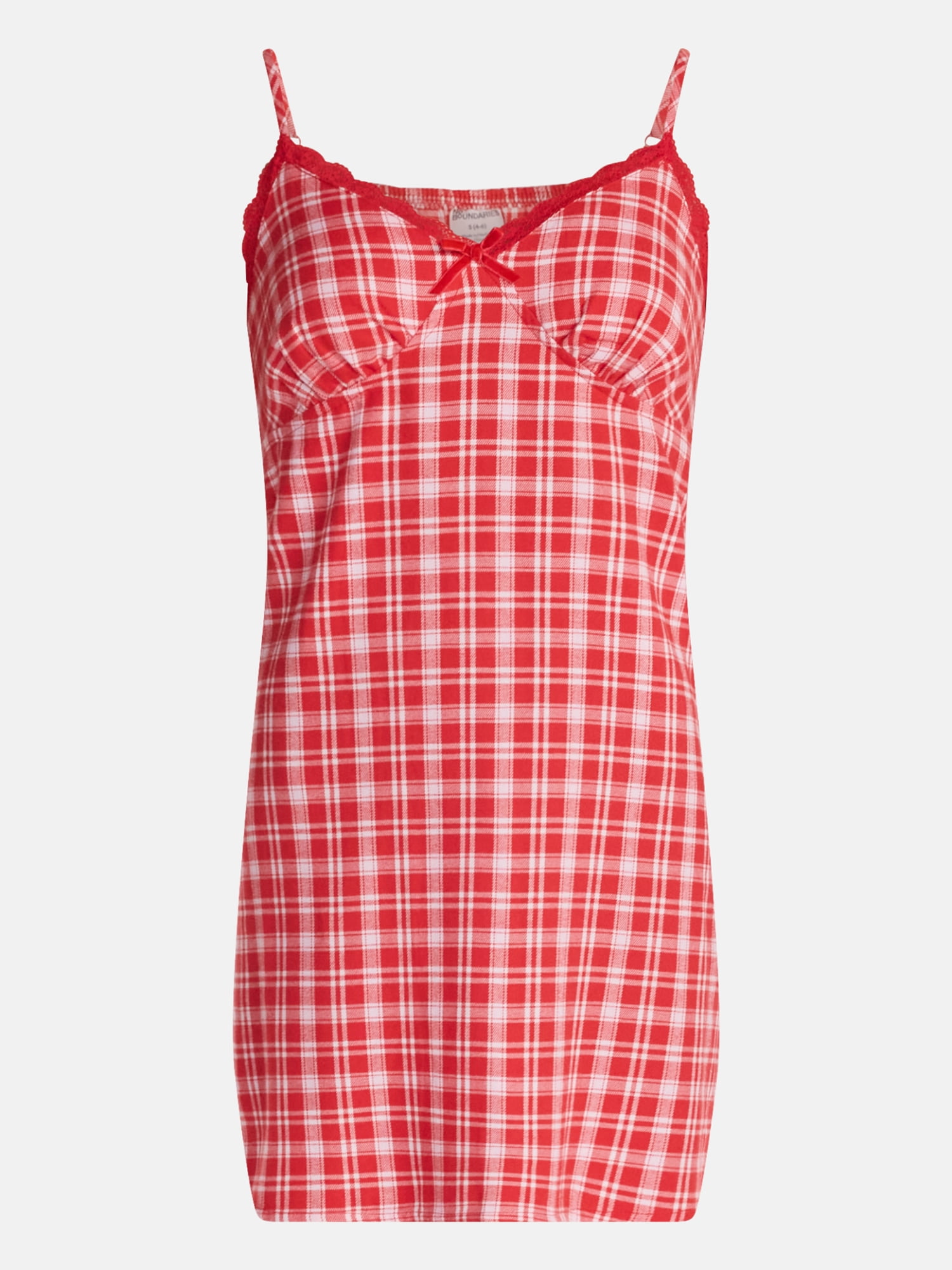 No Boundaries Sleeveless Sleep Slip Dress, Women's XS-XXL
