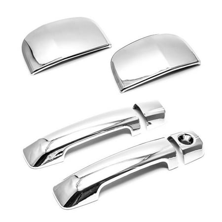 Quad Cab Chrome Door - Sizver Chrome Door Handle Coverss For 2007-2015 Toyota Tundra * double cab only *