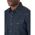 thumbnail image 2 of Wrangler Men's Free to Stretch Long Sleeve Denim Shirt, 2 of 3