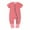 Red, variant on IROINID On Sale Cotton Neutral Onesies Summer Newborn Baby Girls Boys Bodysuit Short Sleeve Printed Zipper One-piece Romper Jumpsuit,Orange