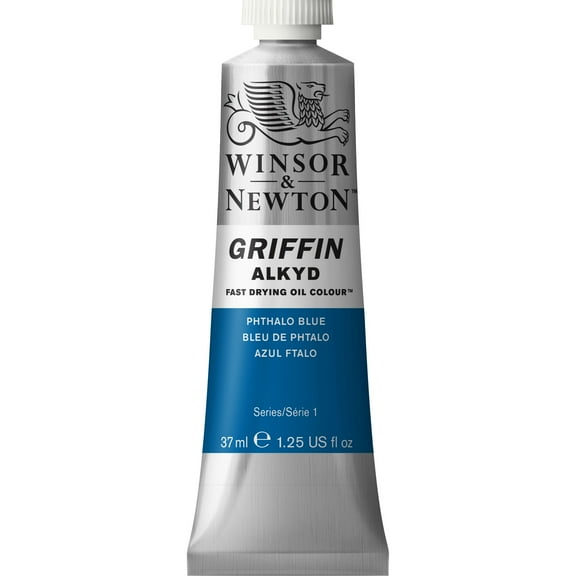Winsor & Newton Griffin Alkyd Fast-Drying Oil Paint, 37ml, Pthalo Blue