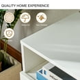 thumbnail image 2 of Easoger Fireplace TV Stand for TVs up to 80", TV Stand with 36'' Electric Fireplace, LED Lights Entertainment Center, TV Console, White, 2 of 9