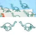 thumbnail image 1 of 12 piezas de dinosaurio Clip de papel con forma de animal Metal Divertido Marcador Clips de documento para escritorio de oficina escolar Suministros de organización de regalo Amonsee No, 1 of 5