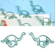 thumbnail image 5 of Emoshayoga fuente estacionaria 12 Pcs Clip en Forma de Dinosaurio, Clip de Papel Grueso Multifunción con Recubrimiento de Color, 3x3cm, 5 of 5