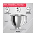 thumbnail image 2 of Stainless Steel Bowl for KitchenAid Classic & Artisan Series 4.5-5 QT Tilt-Head Mixer, Steel Bowl BLENDER, 2 of 4