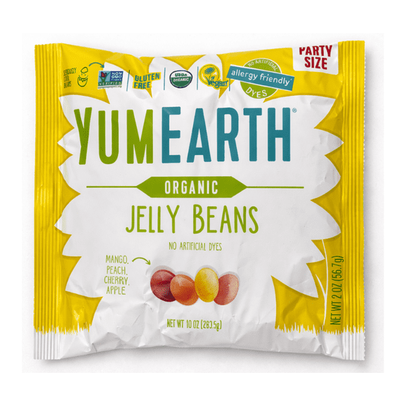 YumEarth Organic Easter Jelly Beans, Party Size 10 oz Bag